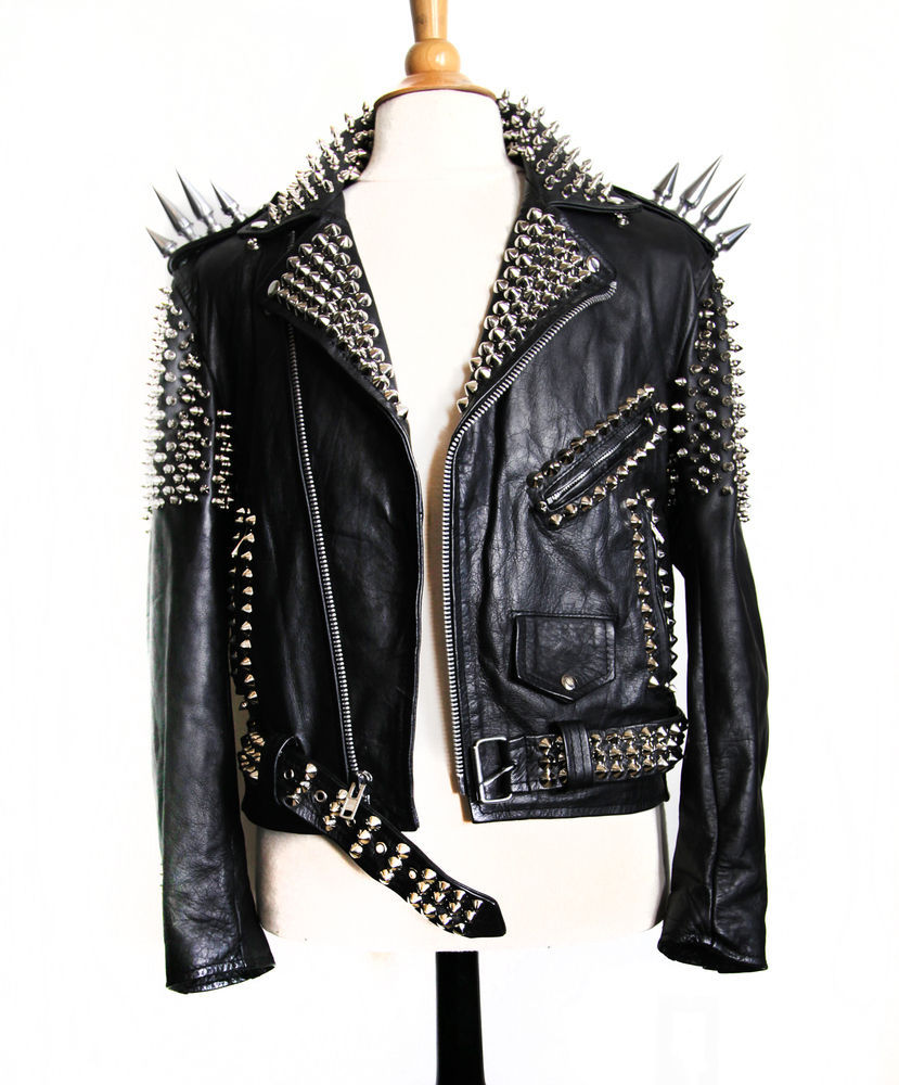 studded leather jacket