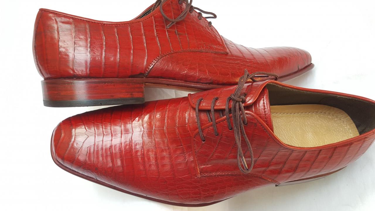 men's leather belly shoes
