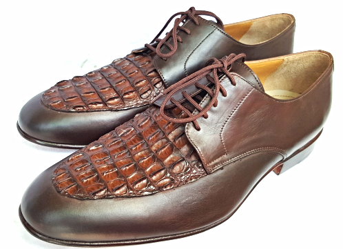 brown crocodile shoes