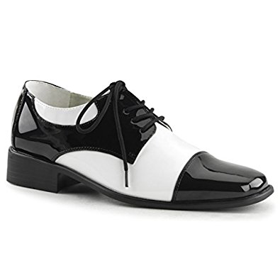 patent leather saddle shoes