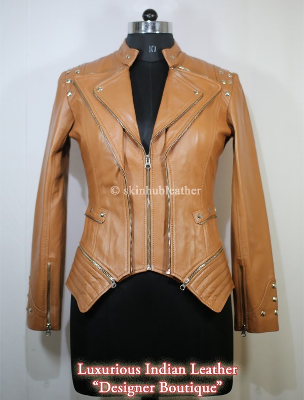 women's double zipper jacket