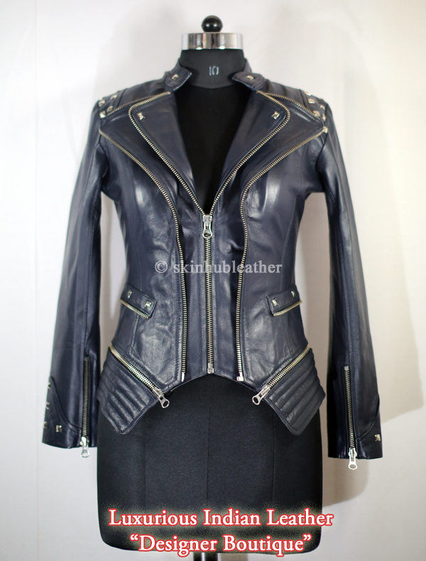 women's double zipper jacket