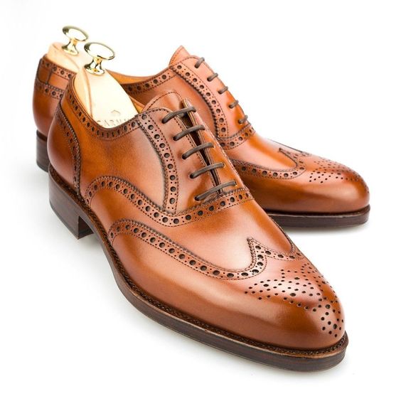 brown wingtip oxford